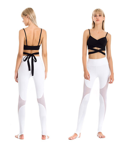Pantalones Yoga con Detalles de Malla Elásticos y Ajustados - Image 17