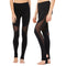Pantalones Yoga con Detalles de Malla Elásticos y Ajustados