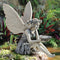 Estatua de Hada Sentada para Jardín - Decoración Resina Artesanal