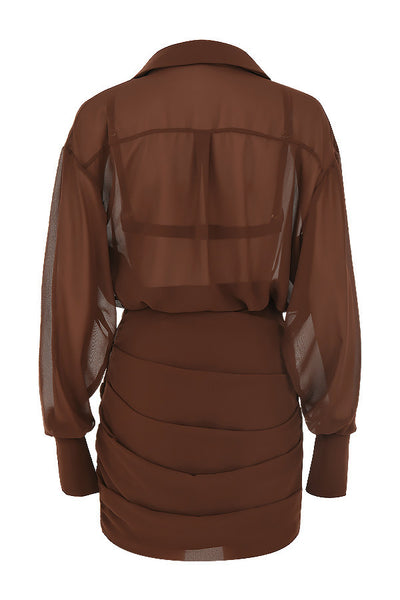Conjunto de Dos Piezas: Falda Corta Ajustada y Top Elegante - Image 3