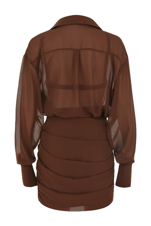 Conjunto de Dos Piezas: Falda Corta Ajustada y Top Elegante - Image 3