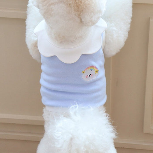 Chaleco Suave con Bordado de Nubes para Perros - Image 5