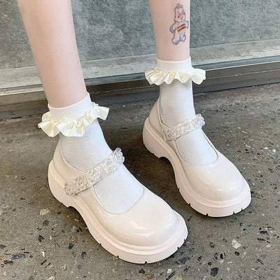 Zapatos Escolares Tacón Grueso Plataforma Cuero - Estilo JK Uniforme - Image 13