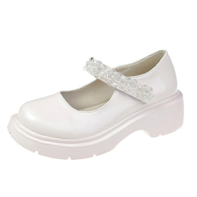 Zapatos Escolares Tacón Grueso Plataforma Cuero - Estilo JK Uniforme - Image 6