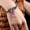 Pulsera Étnica Ametista Trenzada Estilo Retro Vintage