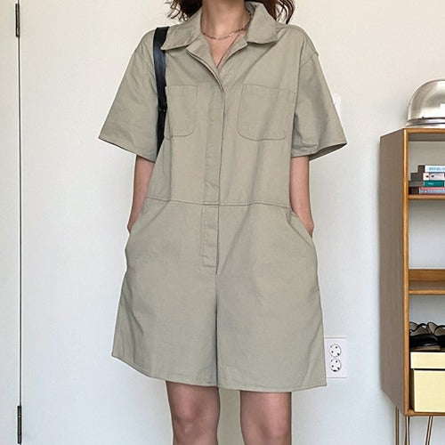 Shorts Casuales Rectos Holgados con Múltiples Bolsillos