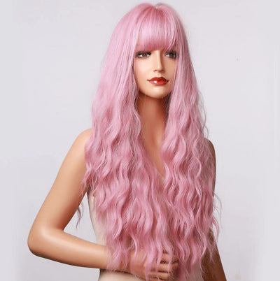 Peluca Larga Rizada con Ondas Voluminosas - Cabello Sintético Rizos Naturales - Image 4