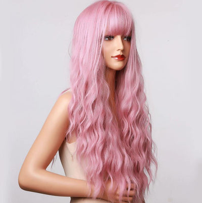 Peluca Larga Rizada con Ondas Voluminosas - Cabello Sintético Rizos Naturales - Image 5