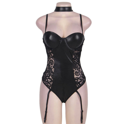 Conjunto Sensual de Lencería con Ligas y Escote Profundo - Image 9