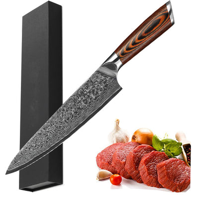 Cuchillo Chef Damasco 8 Pulgadas - Profesional para Sushi - Image 9