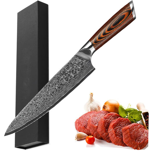 Cuchillo Chef Damasco 8 Pulgadas - Profesional para Sushi