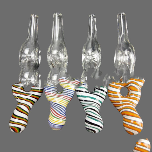 Vasos de Vidrio Rayado Multicolor - Ligeros y Portátiles - Image 6