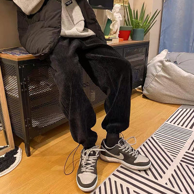 Pantalones de Pana Rectos Holgados - Estilo Casual Versátil - Image 12