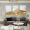 Cuadro Decorativo Abstracto Montaña Nevada con Pájaro - Lienzo Moderno para Sala