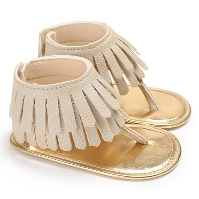 Sandalias Infantiles Multicolor con Borlas y Suela Suave para Niñas Pequeñas - Image 2