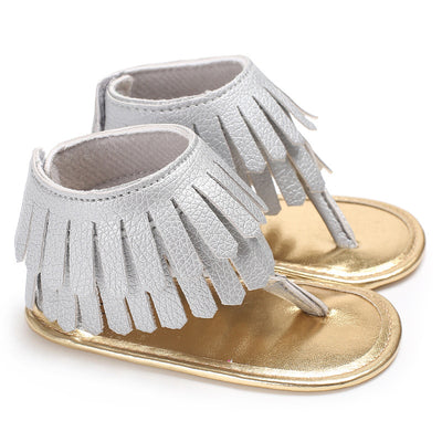 Sandalias Infantiles Multicolor con Borlas y Suela Suave para Niñas Pequeñas - Image 10