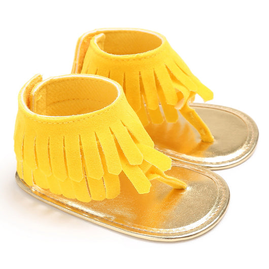 Sandalias Infantiles Multicolor con Borlas y Suela Suave para Niñas Pequeñas - Image 17