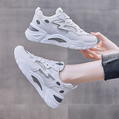 Zapatillas Blancas Casuales Daddy Shoes - Comodidad Versátil para Mujer - Image 4