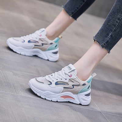 Zapatillas Blancas Casuales Daddy Shoes - Comodidad Versátil para Mujer - Image 2