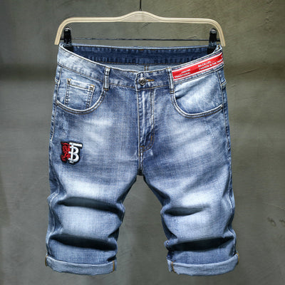 Shorts de Mezclilla con Bordado - Estilo Urbano Asiático - Image 15