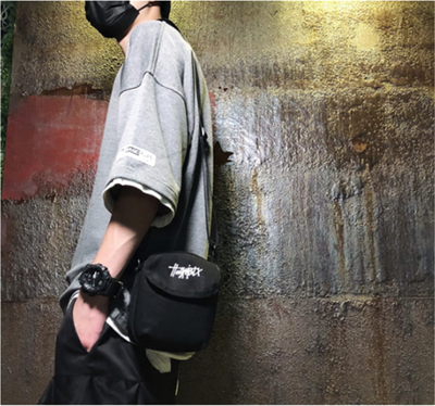 Bolsa Bandolera Urbana Unihombro Estilo Hip-hop para Hombre - Image 11