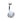 Skull Hand Claw Belly Button Ring Opal Belly Button Nail