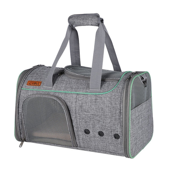 Bolsa Transportadora Portátil para Mascotas en Tela Oxford con Tecnología Catiónica