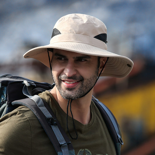 Sombrero Pescador Transpirable para Hombre - Protección Solar Verano