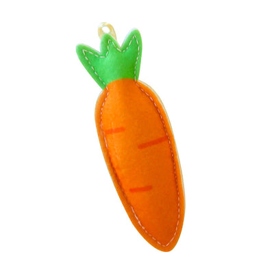 Felt catnip toy shaped like a watermelon slice with red flesh, black seeds, green rind, and a hanging loop. - Image 11