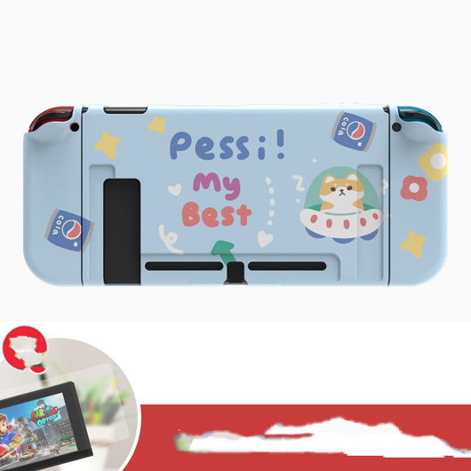 Funda Protectora Nintendo Switch Lite - Diseño Shiba Inu y Conejo Kawaii - Image 4