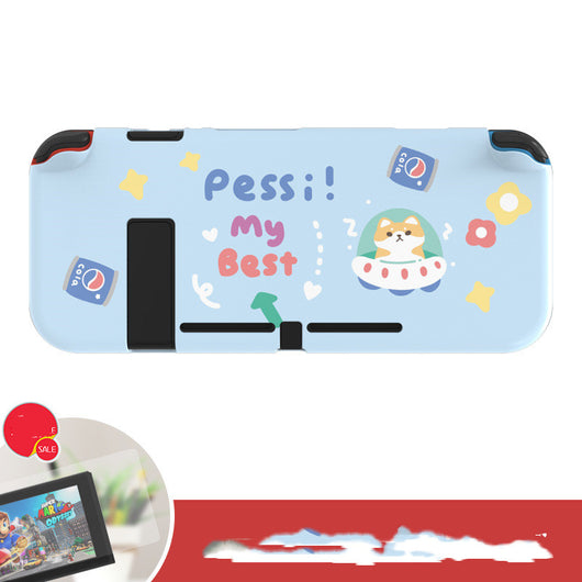 Funda Protectora Nintendo Switch Lite - Diseño Shiba Inu y Conejo Kawaii - Image 9