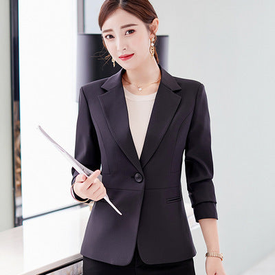 Blazer Ejecutivo Coreano Slim Fit para Mujer - Chaqueta Casual Versátil