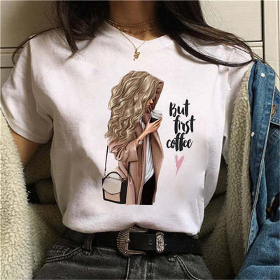Playera Blanca Estampada para Mujer - Image 22