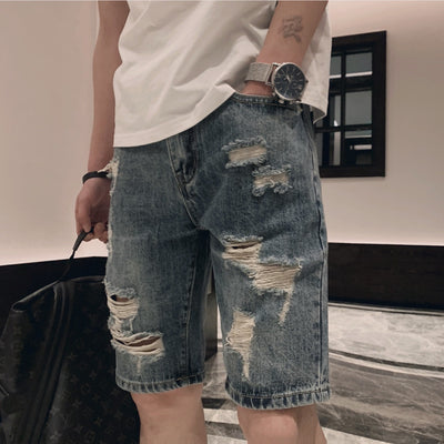 Pantalones Casuales Rectos de Cinco Puntos Tide Brand Trend - Image 10