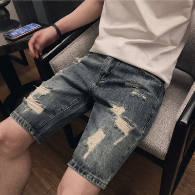 Pantalones Casuales Rectos de Cinco Puntos Tide Brand Trend - Image 11
