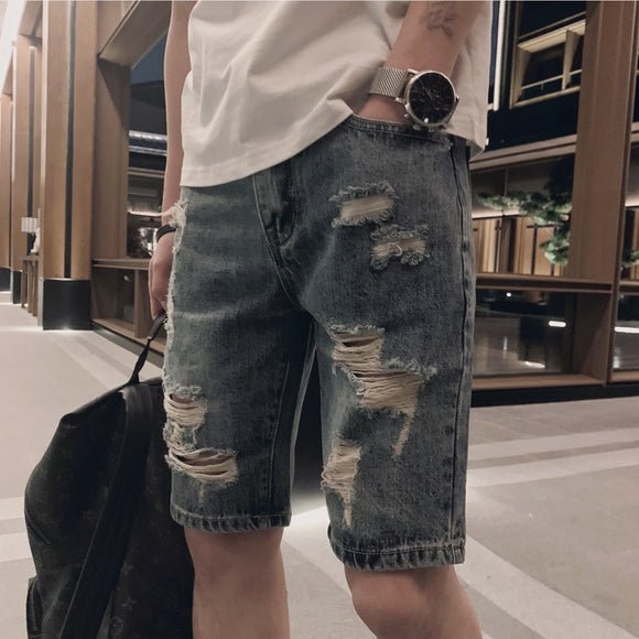 Pantalones Casuales Rectos de Cinco Puntos Tide Brand Trend