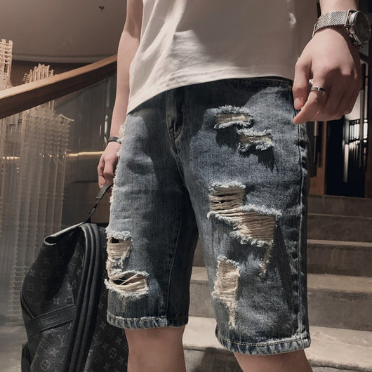 Pantalones Casuales Rectos de Cinco Puntos Tide Brand Trend