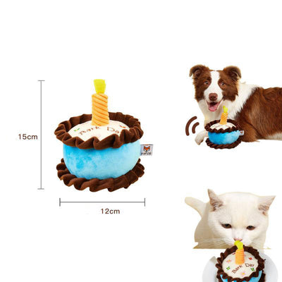 Juguete de Pastel de Cumpleaños para Gatos con Sonido y Hierba Gatera Resistente - Image 5