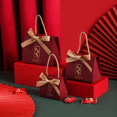 Caja de Dulces de Boda Estilo Chino Portátil - Image 6