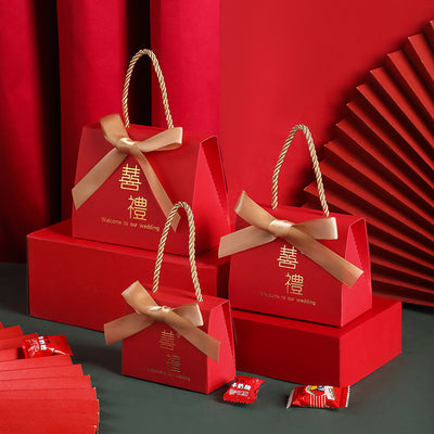 Caja de Dulces de Boda Estilo Chino Portátil - Image 10