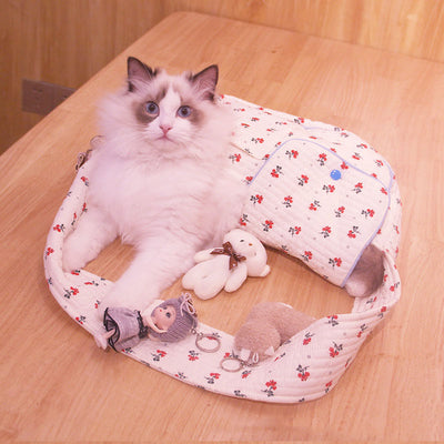 Bolsa Mensajera Estampada para Mascotas - Transporte Cómodo y Seguro - Image 6