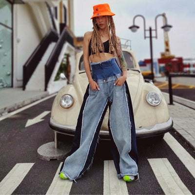 Pantalones Acampanados Talle Alto Mujer - Diseño Holgado Tendencia Otoño