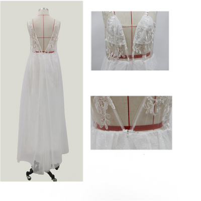 Vestido Largo Elegante Escote en V y Espalda Descubierta - Image 5