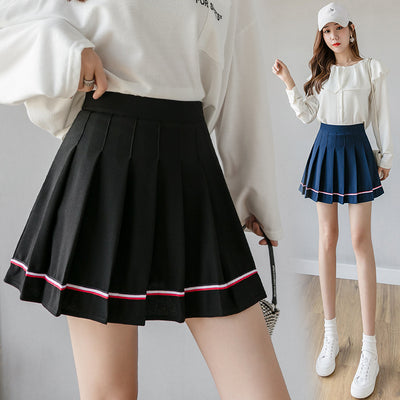Falda Tableada Cintura Alta para Otoño e Invierno - Falda Corta Escolar Protegida del Viento - Image 14