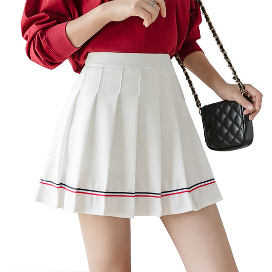 Falda Tableada Cintura Alta para Otoño e Invierno - Falda Corta Escolar Protegida del Viento - Image 3
