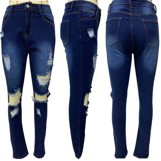 Pantalones Rotos con Flecos Trendy - Image 8
