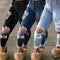 Pantalones Rotos con Flecos Trendy