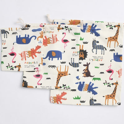 Bolsa de Almacenamiento con Cordón Estampado Zoo - Ideal para Regalos de Té - Image 6
