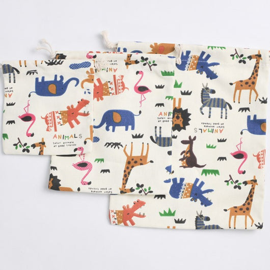 Bolsa de Almacenamiento con Cordón Estampado Zoo - Ideal para Regalos de Té - Image 6