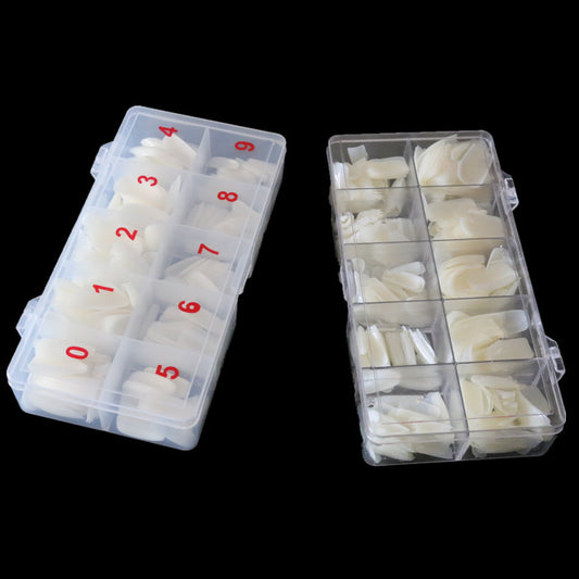Kit de 500 Piezas de Uñas Postizas - Francés Natural y Transparente - Image 2
